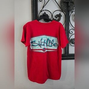 Salt Life Red Short Sleeve Tee Casual Graphic